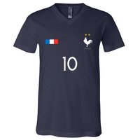 France Soccer Jersey France 10 Soccer Football Fan V-Neck T-Shirt