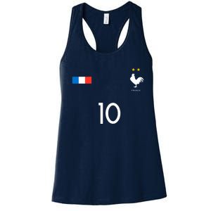 France Soccer Jersey France 10 Soccer Football Fan Women's Racerback Tank