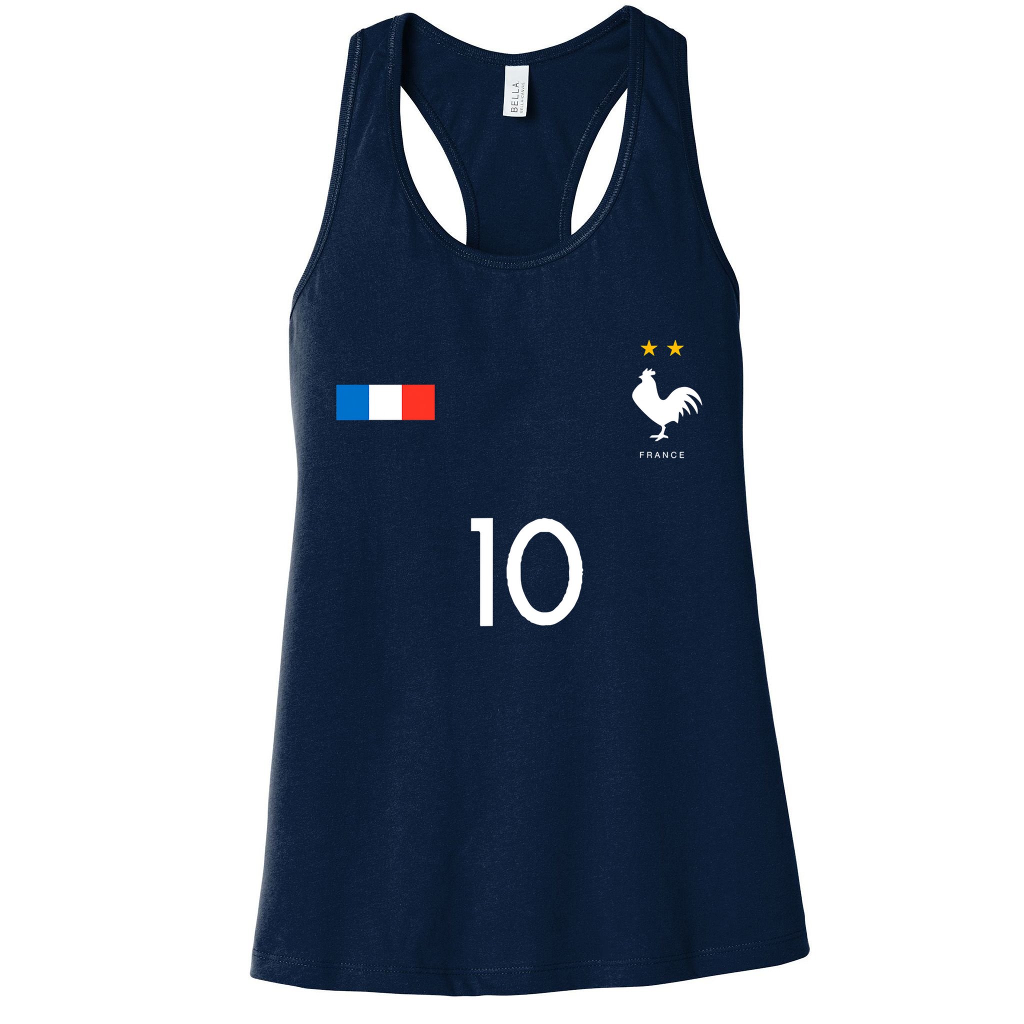 France Soccer Jersey France 10 Soccer Football Fan Womens Tank Top