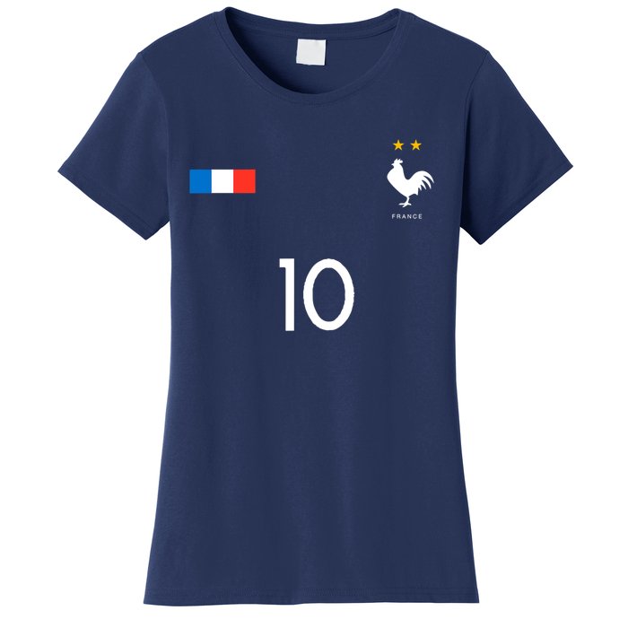 France Soccer Jersey France 10 Soccer Football Fan Women's T-Shirt