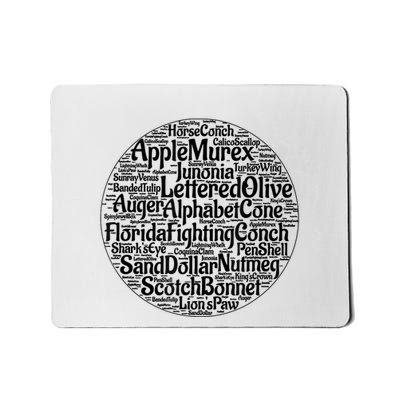 Florida Seashells Junonia Murex Whelk Conch Beach Seashell Mousepad