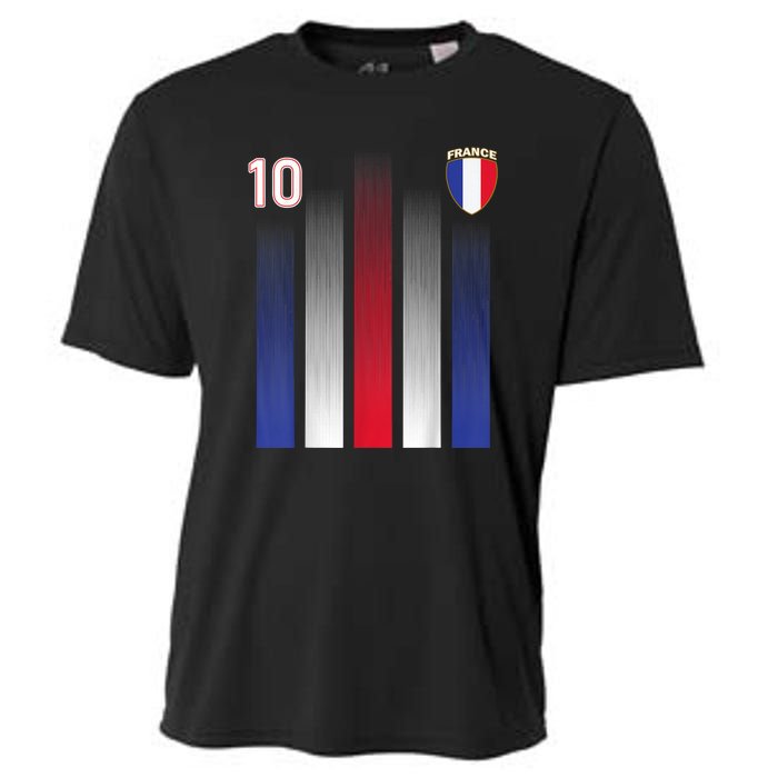 France Soccer Jersey France 10 Soccer Football Fan Cooling Performance Crew T-Shirt