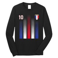 France Soccer Jersey France 10 Soccer Football Fan Long Sleeve Shirt