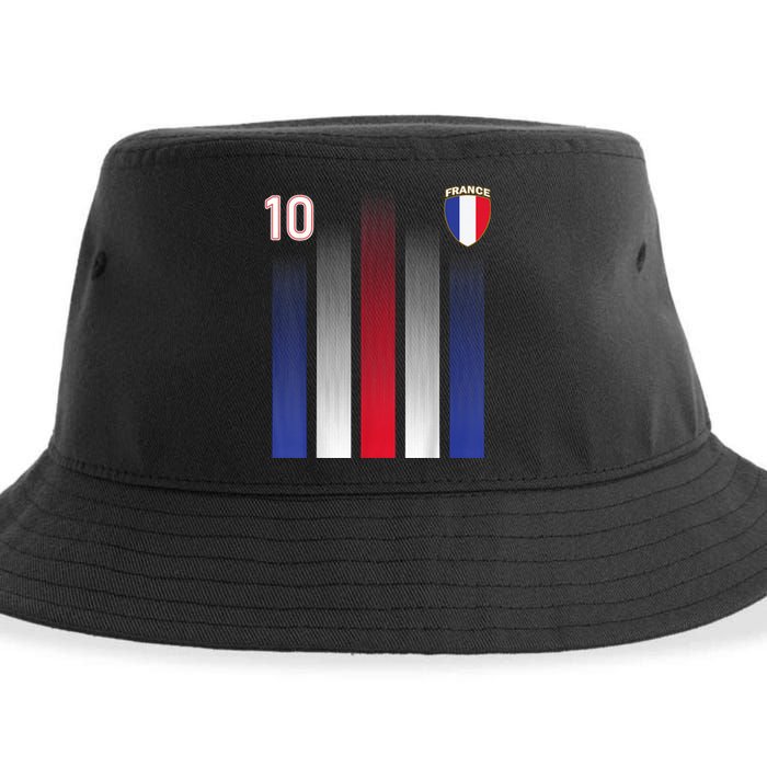 France Soccer Jersey France 10 Soccer Football Fan Sustainable Bucket Hat