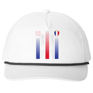 France Soccer Jersey France 10 Soccer Football Fan Snapback Five-Panel Rope Hat