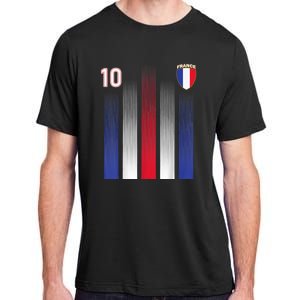 France Soccer Jersey France 10 Soccer Football Fan Adult ChromaSoft Performance T-Shirt