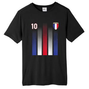 France Soccer Jersey France 10 Soccer Football Fan Tall Fusion ChromaSoft Performance T-Shirt