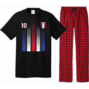 France Soccer Jersey France 10 Soccer Football Fan Pajama Set