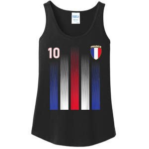 France Soccer Jersey France 10 Soccer Football Fan Ladies Essential Tank