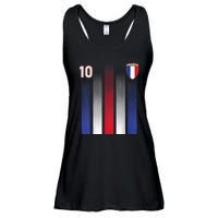 France Soccer Jersey France 10 Soccer Football Fan Ladies Essential Flowy Tank