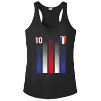 France Soccer Jersey France 10 Soccer Football Fan Ladies PosiCharge Competitor Racerback Tank