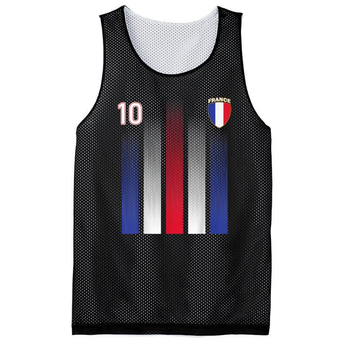 France Soccer Jersey France 10 Soccer Football Fan Mesh Reversible Basketball Jersey Tank