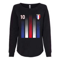 France Soccer Jersey France 10 Soccer Football Fan Womens California Wash Sweatshirt