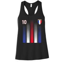 France Soccer Jersey France 10 Soccer Football Fan Women's Racerback Tank