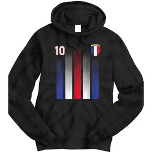 France Soccer Jersey France 10 Soccer Football Fan Tie Dye Hoodie