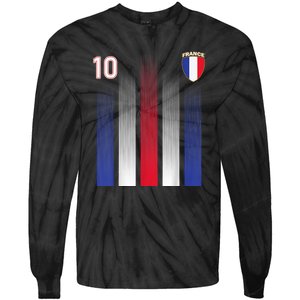 France Soccer Jersey France 10 Soccer Football Fan Tie-Dye Long Sleeve Shirt