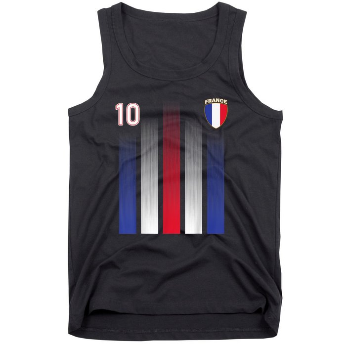 France Soccer Jersey France 10 Soccer Football Fan Tank Top