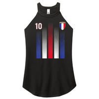 France Soccer Jersey France 10 Soccer Football Fan Women's Perfect Tri Rocker Tank