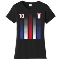 France Soccer Jersey France 10 Soccer Football Fan Women's T-Shirt