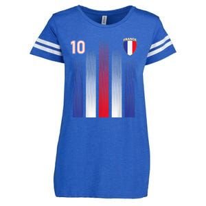 France Soccer Jersey France 10 Soccer Football Fan Enza Ladies Jersey Football T-Shirt