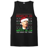 Funny Santa Joe Biden Merry Uh Uh Christmas Ugly Premium PosiCharge Competitor Tank