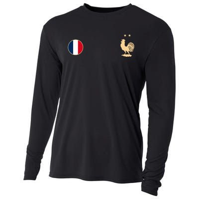 France Soccer Jersey Football Roosters Flag Cooling Performance Long Sleeve Crew