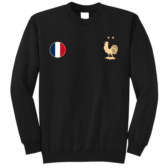 France Soccer Jersey Football Roosters Flag Tall Sweatshirt