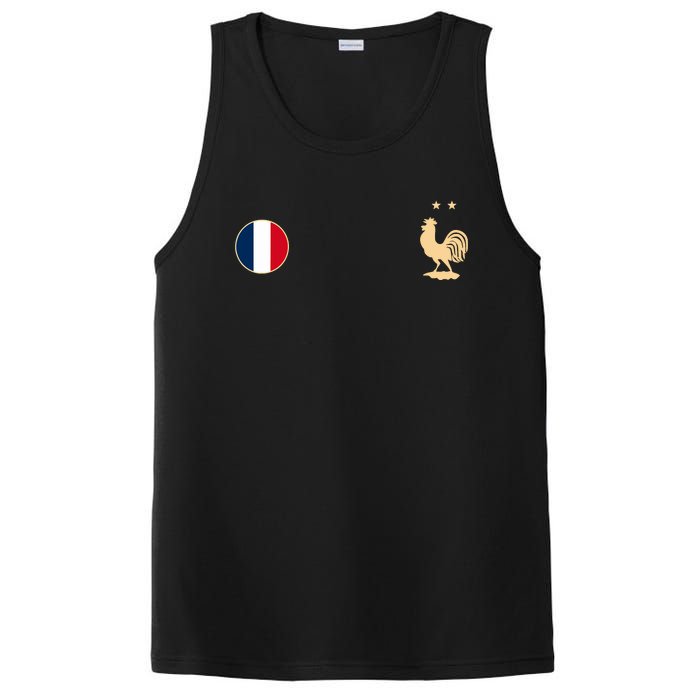 France Soccer Jersey Football Roosters Flag PosiCharge Competitor Tank