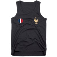 France Soccer Jersey Football Roosters Flag Tank Top