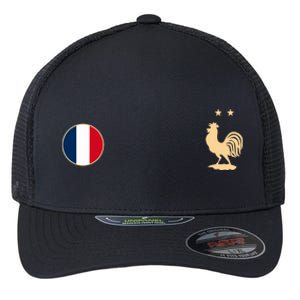 France Soccer Jersey Football Roosters Flag Flexfit Unipanel Trucker Cap