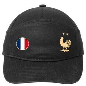 France Soccer Jersey Football Roosters Flag 7-Panel Snapback Hat