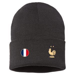 France Soccer Jersey Football Roosters Flag Sustainable Knit Beanie