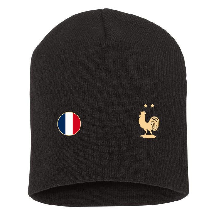 France Soccer Jersey Football Roosters Flag Short Acrylic Beanie