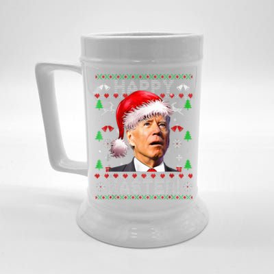 Funny Santa Joe Biden Happy Easter Ugly Christmas  Beer Stein