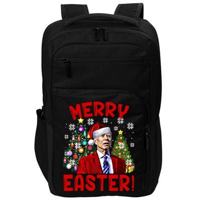 Funny Santa Joe Biden Happy Easter Ugly Christmas Confused Gift Impact Tech Backpack