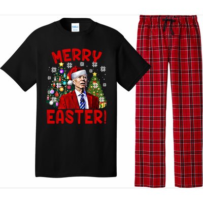 Funny Santa Joe Biden Happy Easter Ugly Christmas Confused Gift Pajama Set