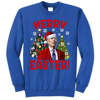 Funny Santa Joe Biden Happy Easter Ugly Christmas Confused Gift Sweatshirt