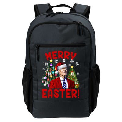 Funny Santa Joe Biden Happy Easter Ugly Christmas Confused Gift Daily Commute Backpack