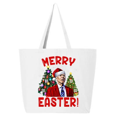 Funny Santa Joe Biden Happy Easter Ugly Christmas Confused Gift 25L Jumbo Tote