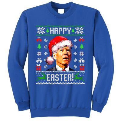 Funny Santa Joe Biden Happy Easter Ugly Christmas Confused Gift Sweatshirt