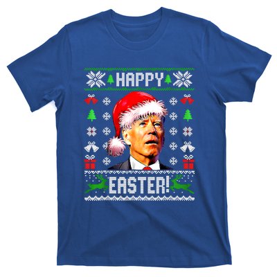 Funny Santa Joe Biden Happy Easter Ugly Christmas Confused Gift T-Shirt