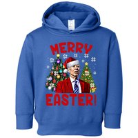 Funny Santa Joe Biden Happy Easter Ugly Christmas Confused Gift Toddler Hoodie