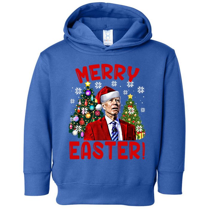 Funny Santa Joe Biden Happy Easter Ugly Christmas Confused Gift Toddler Hoodie