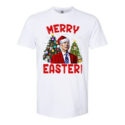 Funny Santa Joe Biden Happy Easter Ugly Christmas Confused Gift Softstyle CVC T-Shirt