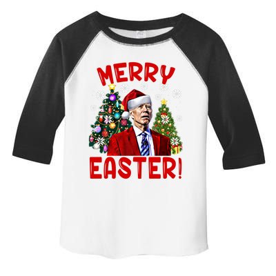 Funny Santa Joe Biden Happy Easter Ugly Christmas Confused Gift Toddler Fine Jersey T-Shirt