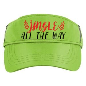 Funny Simple Jingle All The Way Meaningful Gift Adult Drive Performance Visor