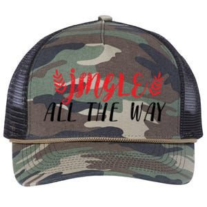 Funny Simple Jingle All The Way Meaningful Gift Retro Rope Trucker Hat Cap