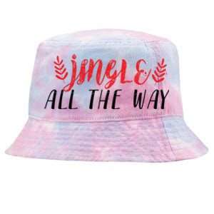 Funny Simple Jingle All The Way Meaningful Gift Tie-Dyed Bucket Hat