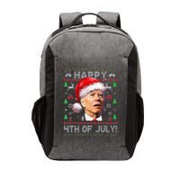 Funny Santa Joe Biden Happy 4th Of July Ugly Christmas Vector Backpack