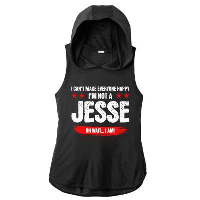 Funny Sarcastic Jesse Personalized Birthday Ladies PosiCharge Tri-Blend Wicking Draft Hoodie Tank